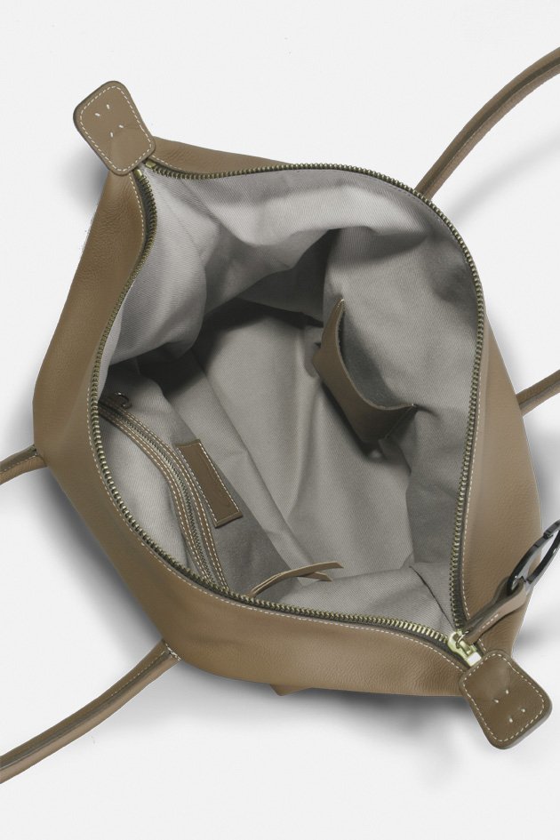 GabinVPOBronzePBOuvert Sac cabas Gabin Modulable - Césaire Paris - 100% Fabrication Française