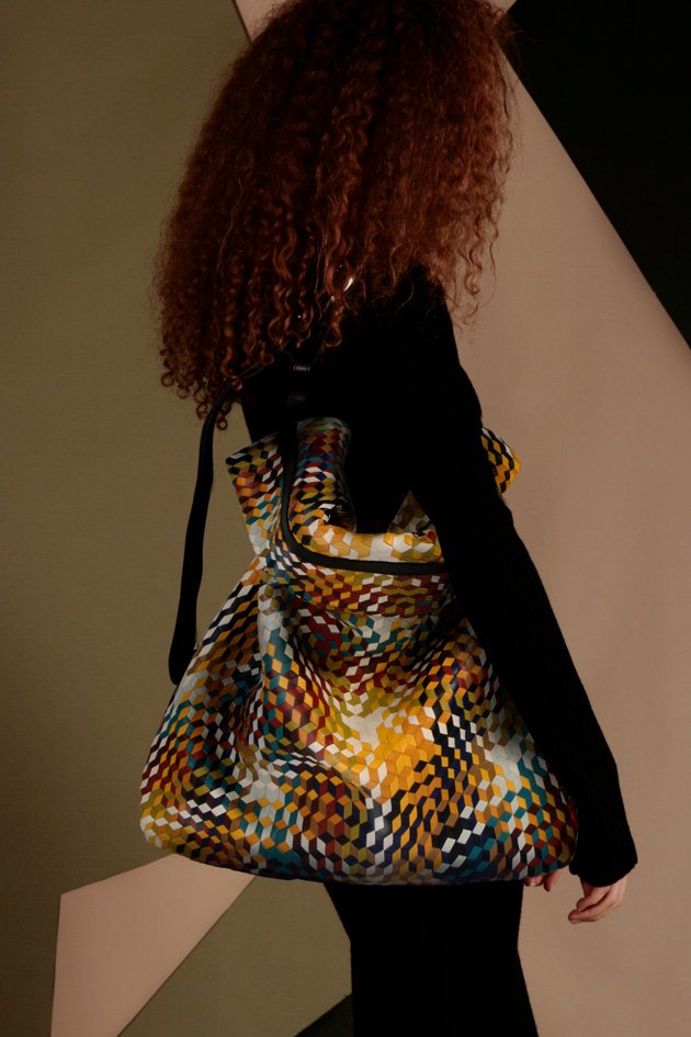 Sac tressé bandoulière Oversize - Césaire Paris - Maroquinerie fabriquée en France