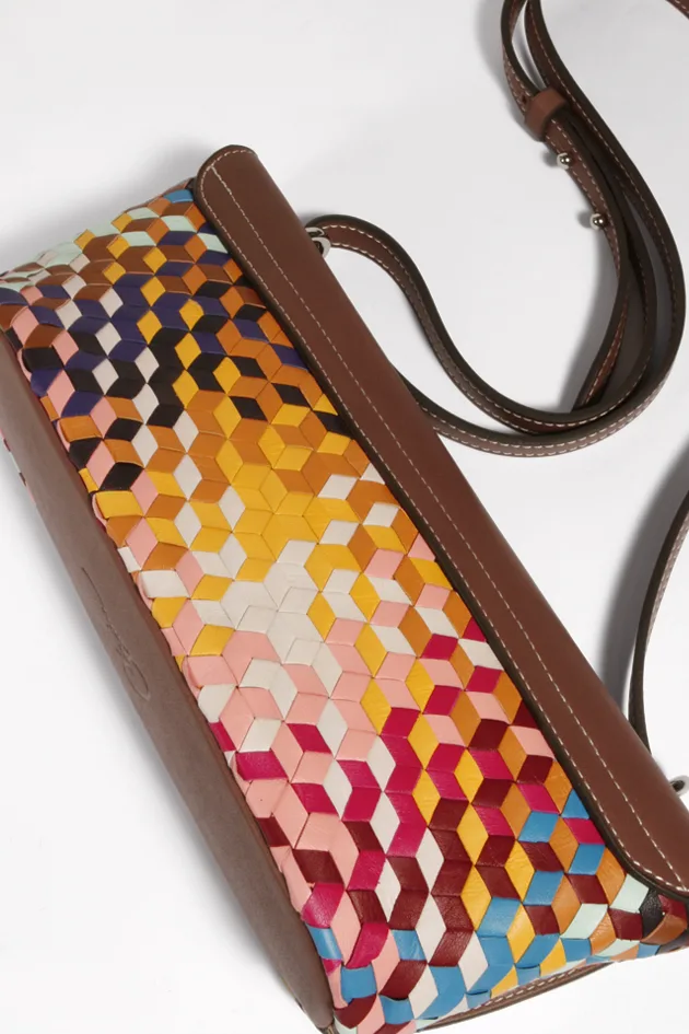 Sac bandouliÃ¨re multicolore CÃ©saire Paris Maroquinerie FranÃ§aise