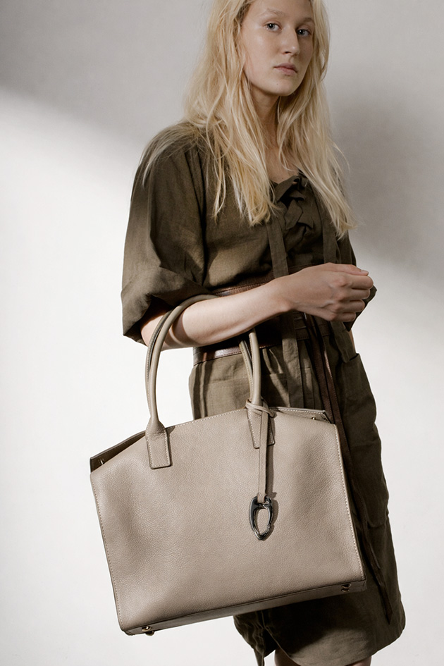 Sac grand cabas cuir - Maroquinerie artisanale Française