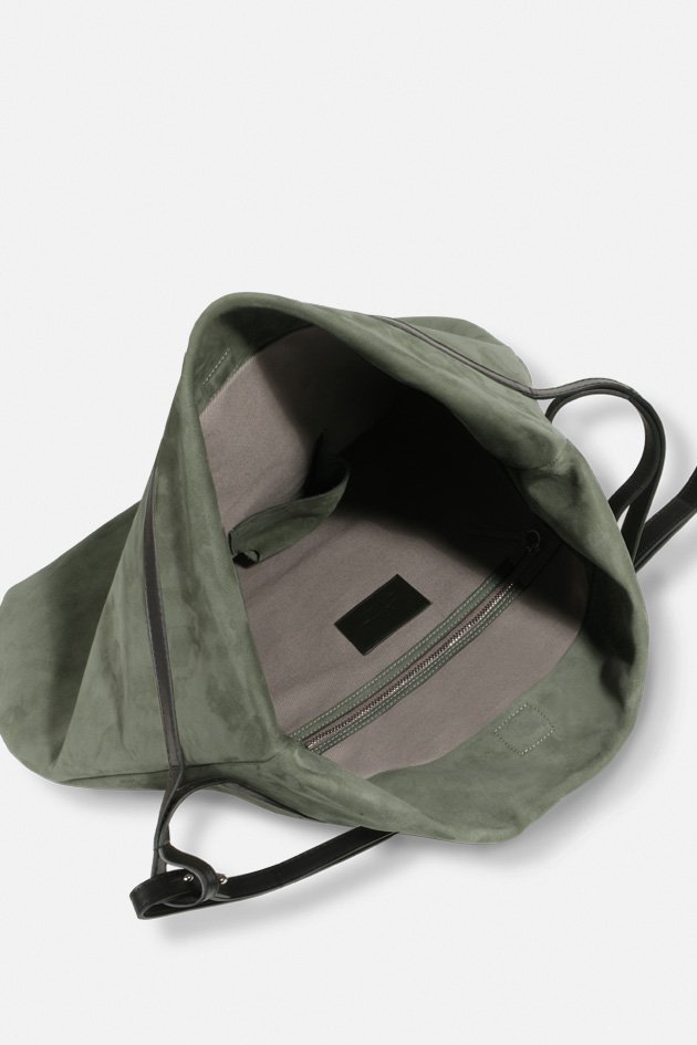 LittleJohNubOliveNoirOuvert Sac bandoulière modulable Joh Césaire Paris Sac Créateur Français