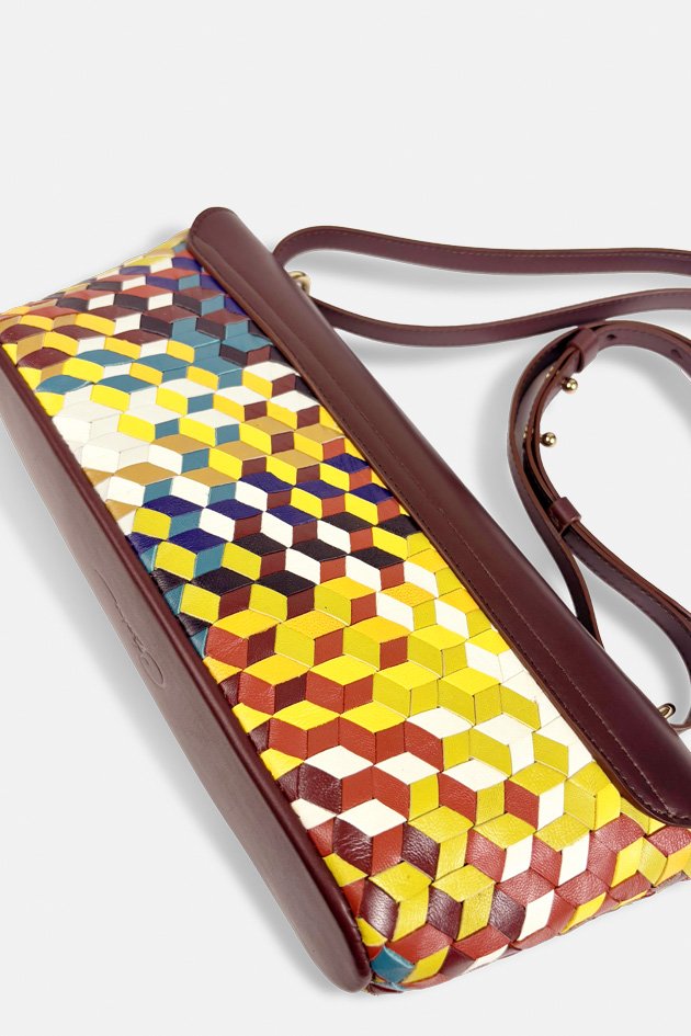 Sac bandoulière tressé Vintage Césaire Paris Made in France