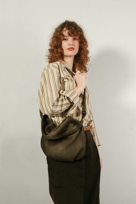 Joé – Sac bandoulière cuir modulable fabriqué en France | Sac créateur Césaire Maroquinerie Paris