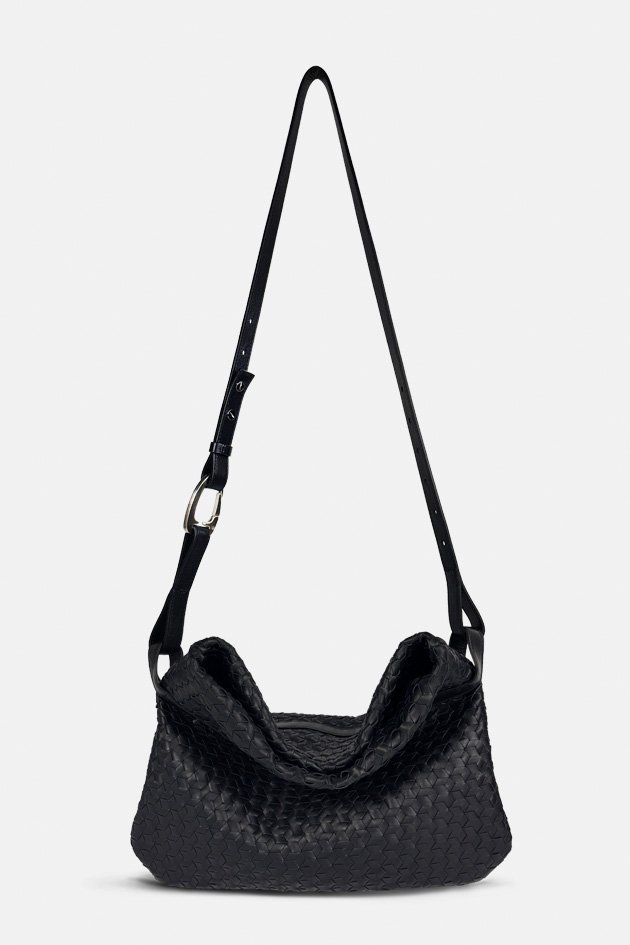 Joé – Sac bandoulière cuir tressé souple et modulable - fabriqué en France | Sac créateur Césaire Maroquinerie Paris