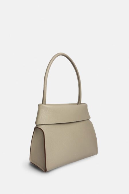 Narcisse – Structured Leather Shoulder Bag | Césaire Paris | French leather goods