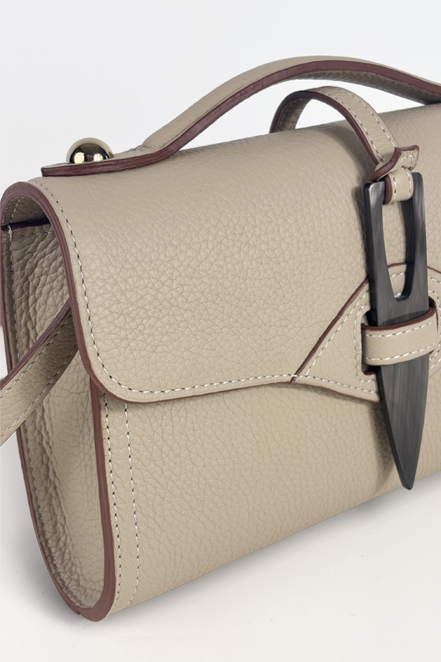 GaiaRAGTrenchTranMarDetail Shoulder bag Gaïa - Césaire Paris – Shoulder bag made in France