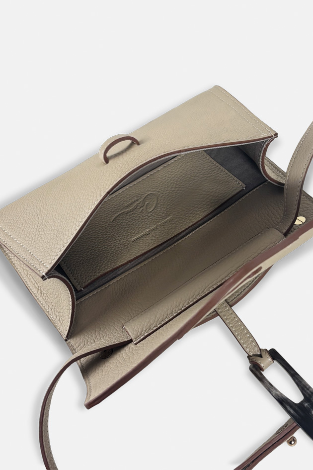 GaiaRAGTrenchTranMarOuvert Shoulder bag Gaïa - Césaire Paris – Shoulder bag made in France
