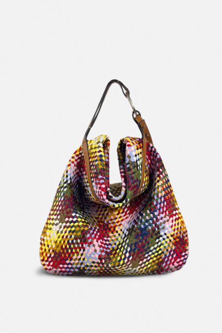 Sac tressé cuir bandoulière - Césaire Paris - Maroquinerie fabriquée en France